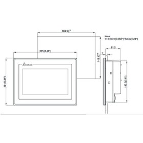 تصویر HMI دلتا مدل DOP-107EV سایز ۷ اینچ 