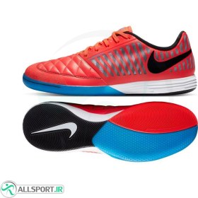 تصویر کفش فوتسال نایک لونار گتو طرح اصلی قرمز آبی Nike Lunar Gato II IC Red Blue 