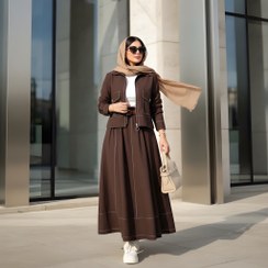 تصویر ست کت دامن پاییزه - مزون ملون خرید آنلاین انواع مانتو و شومیز زنانه با طراحی خاص | مزون ملون 