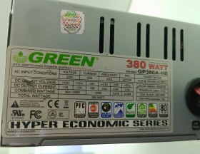 تصویر منبع تغذیه کامپیوتر green 380 