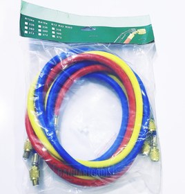 تصویر شیلنگ شارژ گاز R134 (3عددی) 90سانت 