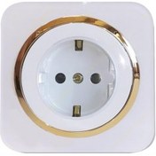 تصویر پریز برق محافظ دار زه دار دلند پلاس مدل آدا 