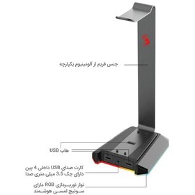 تصویر پایه نگهدارنده هدفون بلادی مدل GS2 