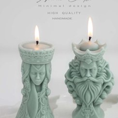 تصویر شمع ملکه مهره شطرنج 