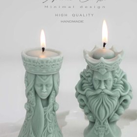 تصویر شمع ملکه مهره شطرنج 