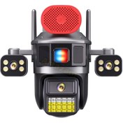 تصویر دوربین ۳ لنز چرخشی آژیردار Okampro 