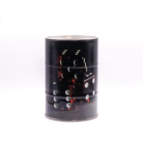 تصویر زیر سیگاری قوطی طرح تاس 