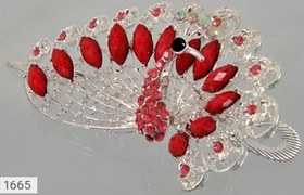 تصویر گل سر طرح طاووس کد 1665 