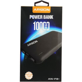 تصویر پاوربانک +AN-F8 آرسون 10000 میلی آمپر ساعت Arson +AN-F8 10000mah Power Bank