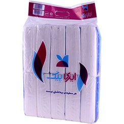 تصویر دستمال کاغذی اقتصادی 100 برگ دولایه ایزی پیک بسته 10 عددی 