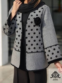 تصویر کت پاییزه زنانه یقه هفت 