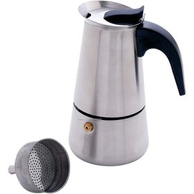 تصویر موکاپات آلومینیومی یک کاپ ا One cup aluminum mokapot One cup aluminum mokapot