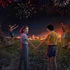 تصویر تابلو سریال چیزهای عجیب Stranger things مدل N-22624 