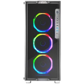 تصویر کیس کامپیوتر گرین Z6 Artemis RGB Mid Tower مشکی Green Z6 Artemis RGB Mid Tower Black Computer Case