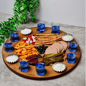 تصویر مزه خوری چوبی بزرگ 