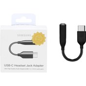 تصویر مبدل USB-C به جک 3.5 میلیمتری اورجینال DST مشکی کد 82943 