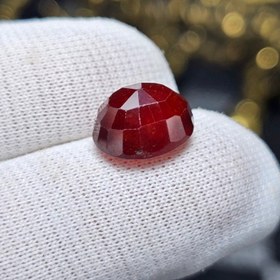 تصویر نگین سنگ طبیعی گارنت معدنی کد 35492 