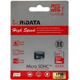 تصویر کارت حافظه میکرو اس دی ری دیتا U1 کلاس 10 با ظرفیت 32 گیگابایت ا Ridata U1 32GB Class 10 microSDHC Ridata U1 32GB Class 10 microSDHC