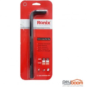 تصویر آچار آلن تک 14 میلی متری بلند رونیکس مدل RH-2027 RONIX long arm hex key 14 mm rh 2027