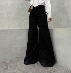 تصویر شلوار شافل مشکی کد ۴۲۰۹ 