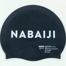 تصویر کلاه شنا نابایجی مدل silicone - سرمه ای Swimming cap nabaiji model silicone