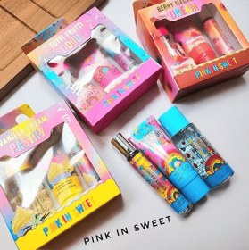 تصویر پک ۳تکه کاپ کیک pink in sweet 