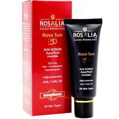 تصویر کرم ضد آفتاب بی رنگ SPF50 رزالیا 40 میلی‌لیتر | Rozalia spf50 Sunscreen Cream Invisible All Skin Types 