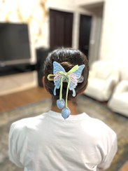 تصویر گیره انبری پروانه - بنفش 