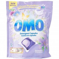 تصویر کپسول ماشین لباسشویی اومو OMO رایحه اکالیپتوس و اسطوخدوس 42 عدد 840 گرم 