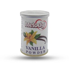 تصویر وانيل قوطی 100 گرم ملودی MELODY مدل VANILIA POWDER Melody Vanilla Powder 100gr