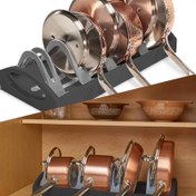 تصویر استند قابلمه و درب چندخانه فلزی 