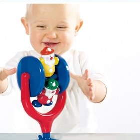 تصویر دلقک چسبی تولو Tolo Toys Spinning Clowns