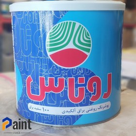 تصویر رنگ روغنی سفید براق آلکیدی کد 100 