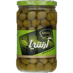 تصویر زیتون شور هسته ‌دار معمولی آرشیا - 660 گرم Arshia Pitted Salty Olive 660gr