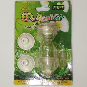 تصویر دفیوزر شیشه ای ۳ در ۱ کد ۴۹۰۱۲ آکواتیک پلنت Aquatic plant bubble counter and diffuser