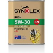 تصویر روغن موتور بنزینی سینولکس تمام سینتتیک 5W30 SN حجم 5لیتر Synolex Rush SAE 5W-30 API SN/C3 5L