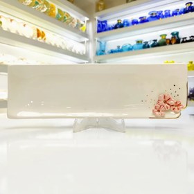 تصویر رولت خوری سرامیکی گل برجسته طرح شکوفه گیلاس کد PG-Rollet-10۳ 