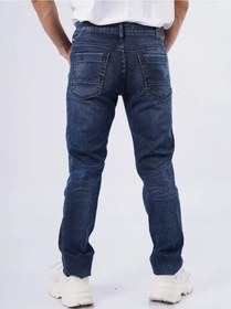 تصویر شلوار جین کژوال مردانه با رنگ آبی و قد مچ برند jack & jones Men’s Ankle Length Dye Casual Denim Pants in Blue