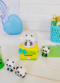 تصویر گوی موزیکال چراغدار برفی پاندا 