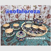 تصویر سرویس چای خوری میناکاری کد 1004 