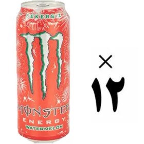 تصویر نوشیدنی انرژی زا هندوانه مانستر 12 عددی Monster 
