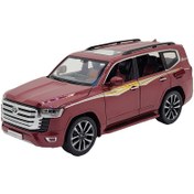 تصویر ماشین اسباب بازی تویوتا لندکروز 2023 نیوفیس با ماکت فلزی و سیستم تعلیق 