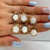 تصویر آویز طلا سوارفسکی گل رز.. 