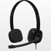تصویر هدست با سیم لاجیتک H151 Logitech H151 Wired Headset