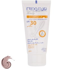 تصویر کرم ضدآفتاب رنگی هیدرودرم مدل SPF30، مناسب پوست‌های معمولی و حساس، حجم 50 میلی‌لیتر 
