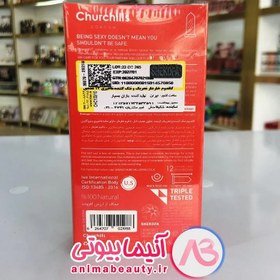 تصویر کاندوم اسپشیال تنگ و تحریک‌کننده با بدنه خاردار و تاخیری ساده 3 عددی مدل 2X Tight چرچیلز Special tight and stimulating condom with barbed body and simple delay of 3 Churchills