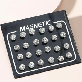 تصویر پیرسینگ گوش مگنتی جواهری 