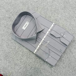 تصویر پیراهن استین بلند مردانه ( قواره کلاسیک-قواره معمولی )- پیراهن مجلسی طرحدار مردانه 