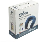 تصویر بالش دور گردنی آرون مموری فوم همراه با چشم بند Aron Memory Foam Neck Pillow