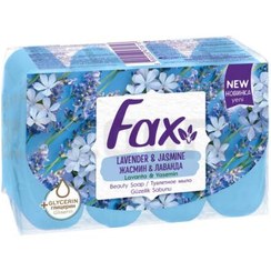 تصویر صابون فکس با رایحه لاوندر و یاسمن بسته 4 عددی Fax soap with lavender and jasmine scent 4pcs